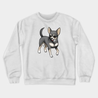 Dog - Chihuahua - Short Haired - Black and Tan Crewneck Sweatshirt